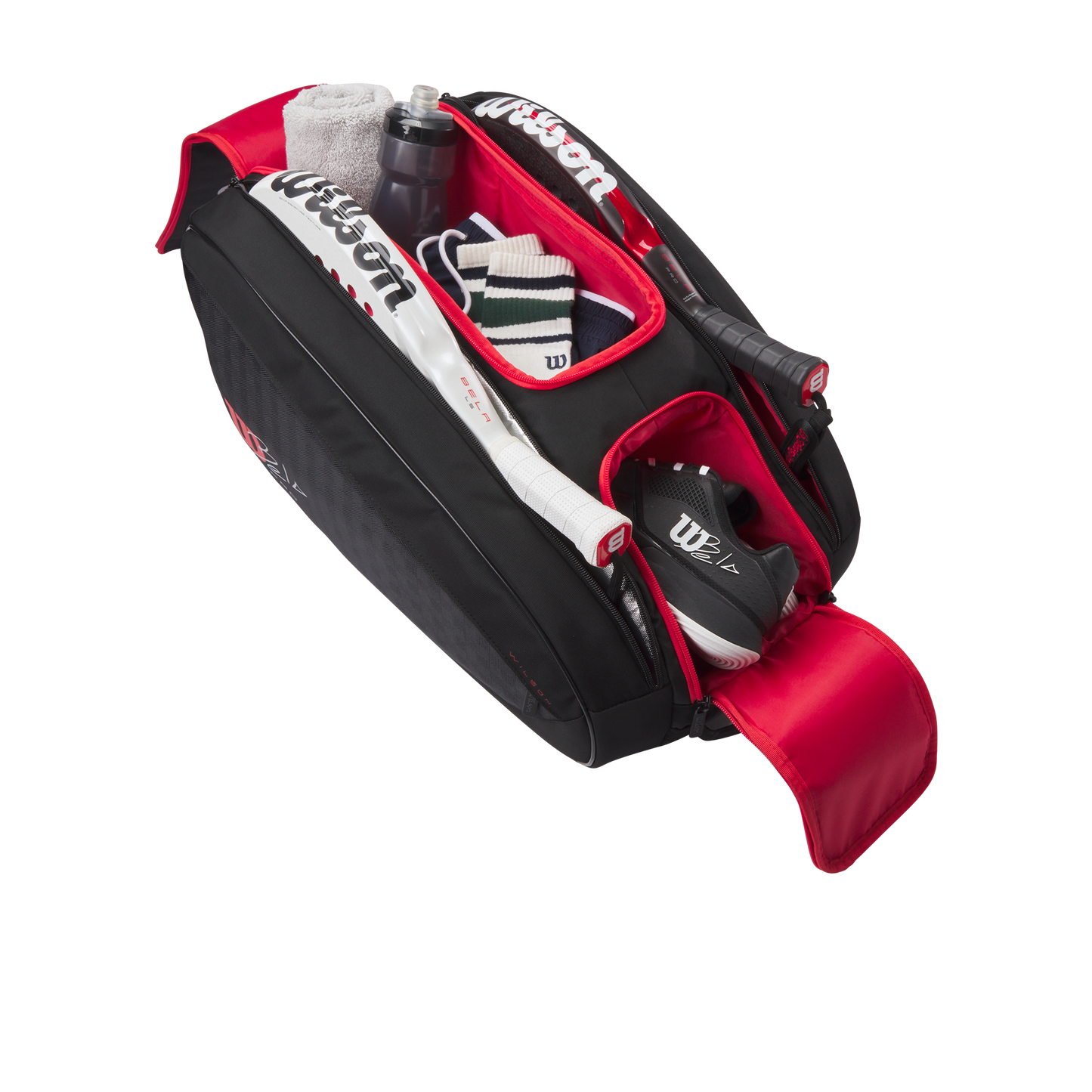 Paletero Wilson BELA V3 PADEL RACKET BAG Black / Red